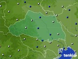 埼玉県のアメダス実況(風向・風速)(2018年12月29日)