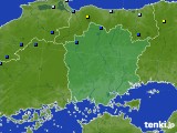 岡山県のアメダス実況(積雪深)(2018年12月30日)