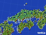 2018年12月30日の中国地方のアメダス(日照時間)