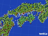 2018年12月30日の四国地方のアメダス(日照時間)