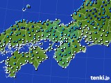 2018年12月30日の近畿地方のアメダス(気温)