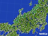 2018年12月30日の北陸地方のアメダス(風向・風速)