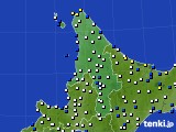 2018年12月30日の道北のアメダス(風向・風速)