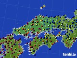 中国地方のアメダス実況(日照時間)(2018年12月31日)
