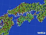 2018年12月31日の四国地方のアメダス(日照時間)