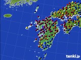 2018年12月31日の九州地方のアメダス(日照時間)