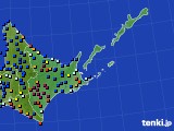 2018年12月31日の道東のアメダス(日照時間)