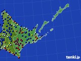 道東のアメダス実況(日照時間)(2018年12月31日)