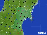 2018年12月31日の宮城県のアメダス(日照時間)