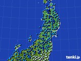 2018年12月31日の東北地方のアメダス(気温)