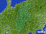 2018年12月31日の長野県のアメダス(風向・風速)