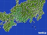 2019年01月01日の東海地方のアメダス(風向・風速)