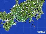 2019年01月02日の東海地方のアメダス(風向・風速)