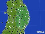 岩手県のアメダス実況(風向・風速)(2019年01月02日)