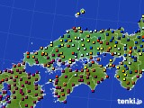 2019年01月03日の中国地方のアメダス(日照時間)