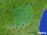 栃木県のアメダス実況(日照時間)(2019年01月03日)