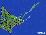 道東のアメダス実況(日照時間)(2019年01月03日)
