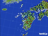 九州地方のアメダス実況(日照時間)(2019年01月04日)