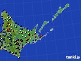 道東のアメダス実況(日照時間)(2019年01月05日)