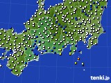 東海地方のアメダス実況(風向・風速)(2019年01月05日)