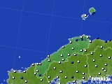 2019年01月05日の島根県のアメダス(風向・風速)