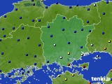 岡山県のアメダス実況(日照時間)(2019年01月06日)