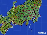 2019年01月07日の関東・甲信地方のアメダス(日照時間)
