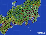 関東・甲信地方のアメダス実況(日照時間)(2019年01月08日)