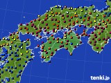 2019年01月08日の四国地方のアメダス(日照時間)
