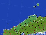 2019年01月08日の島根県のアメダス(日照時間)