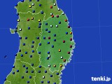 岩手県のアメダス実況(日照時間)(2019年01月08日)