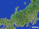 北陸地方のアメダス実況(気温)(2019年01月08日)