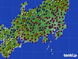 関東・甲信地方のアメダス実況(日照時間)(2019年01月09日)