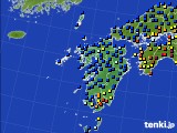 九州地方のアメダス実況(日照時間)(2019年01月09日)