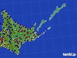 道東のアメダス実況(日照時間)(2019年01月09日)