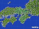 近畿地方のアメダス実況(風向・風速)(2019年01月09日)