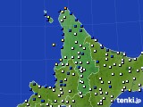 2019年01月09日の道北のアメダス(風向・風速)