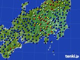 関東・甲信地方のアメダス実況(日照時間)(2019年01月10日)