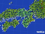 近畿地方のアメダス実況(日照時間)(2019年01月10日)