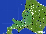 2019年01月10日の道央のアメダス(風向・風速)
