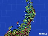 東北地方のアメダス実況(日照時間)(2019年01月11日)