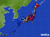 アメダス実況(日照時間)(2019年01月11日)