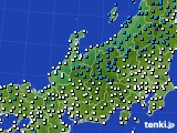 北陸地方のアメダス実況(気温)(2019年01月11日)