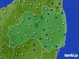 福島県のアメダス実況(風向・風速)(2019年01月11日)