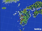 九州地方のアメダス実況(日照時間)(2019年01月12日)