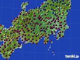 2019年01月14日の関東・甲信地方のアメダス(日照時間)