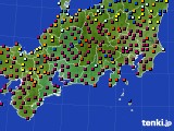 東海地方のアメダス実況(日照時間)(2019年01月14日)