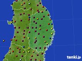 岩手県のアメダス実況(日照時間)(2019年01月14日)