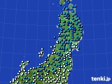 2019年01月14日の東北地方のアメダス(気温)