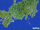 東海地方のアメダス実況(気温)(2019年01月14日)